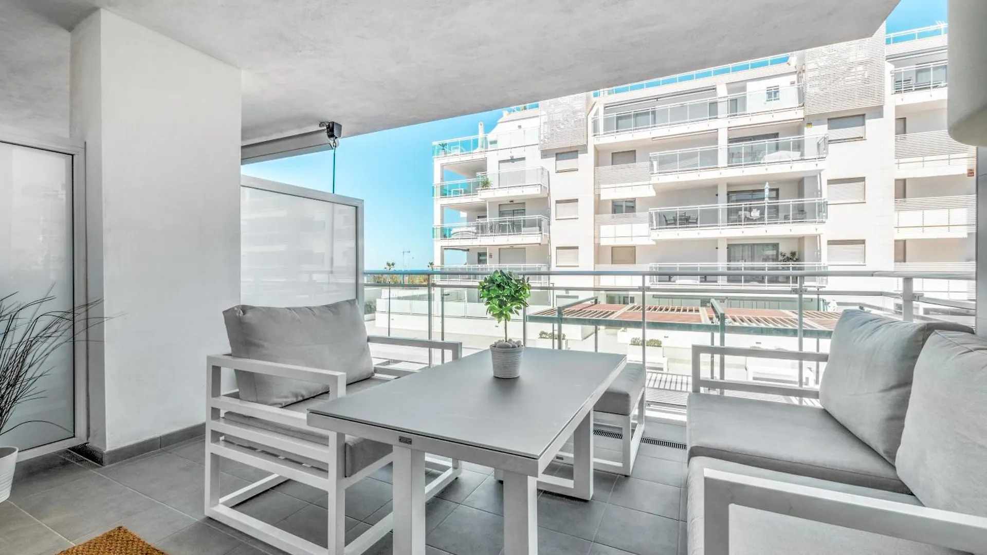 Beachfront Apartment With Balcony In Torrox Costa Spain